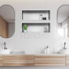 BALNEO WALL-BOX ONE Inox Półka wnękowa ze stali nierdzewnej 60x20x10 cm
